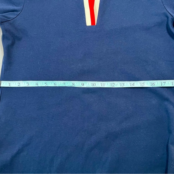 Cynthia Rowley Navy Dress with Red and White Trim, Size M. - Picture 11 of 15